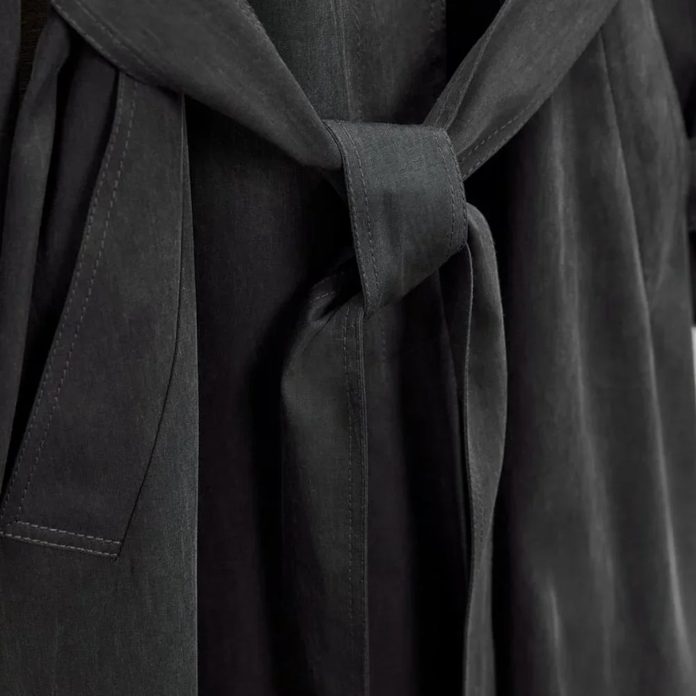 💮ZARA Oversized Minimalist Trench Coat Limited Edition M/L💮 - Picture 6 of 10